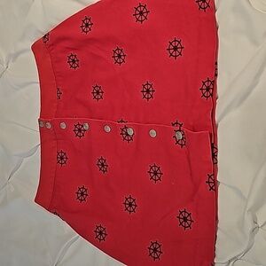 Vintage Lilly Pulitzer Sailing Yacht Rock skirt snap-front